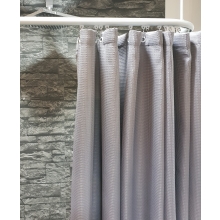 Textil Duschvorhang Waffelpique Luxor grau