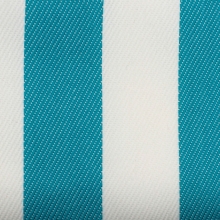 Schwerer Textil Duschvorhangstoff Sunset Stripes aus 100% Polypropylen in Aquamarine gestreift Meterware schwer entflammbar
