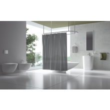 Duschvorhang Hygioclean / Grau / 200 x 200 cm