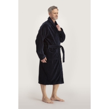 Bademantel Herren Torekov von Pelle Vävare in marineblau