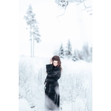 Bademantel Damen Pellevävare Velour grey