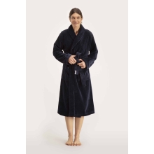 Bademantel Damen Pellevävare Velour navy