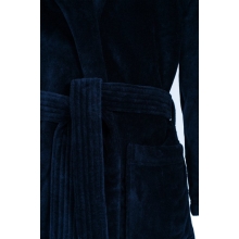 Bademantel Damen Torekov von Pelle Vävare in navy extra lang