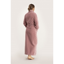 Bademantel Damen Torekov von Pelle Vävare in dusty pink extra lang