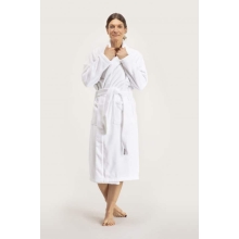 Bademantel Damen Torekov von Pelle Vävare in weiß