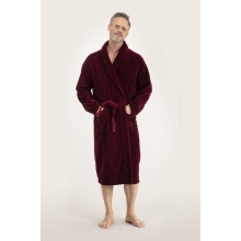 Bademantel Herren Torekov von Pelle Vävare in bourgogne