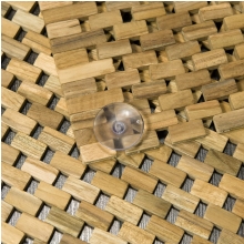 Teak Holz Badematte Light Brown