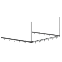 Duschvorhangstange U-Form