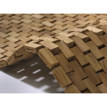 Teak Holz Badematte Light Brown