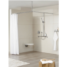 Duschvorhangstange L-Form