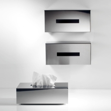Decor Walther Papiertuchbox als Wand-oder Standmodell in Edelstahl poliert/matt
