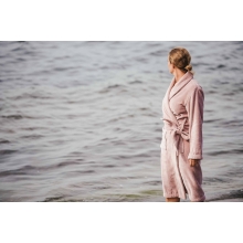 Bademantel Damen Torekov von Pelle Vävare in dusty pink
