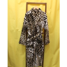 Exclusiver Bademantel Roberto Cavalli im Leopardenlook mit Kapuze