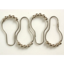 Duschvorhangringe Roller Hooks