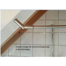 Winkellager befestigt an Schragdach