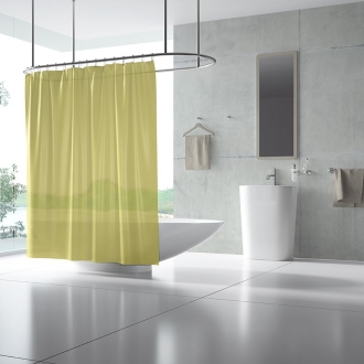 Duschvorhang Textil Alpino 60 Grad waschbar, schwer entflammbar