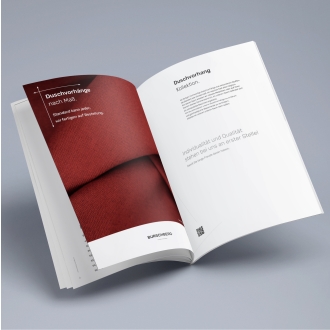 Katalog Duschvorhangstangen und Duschvorhänge