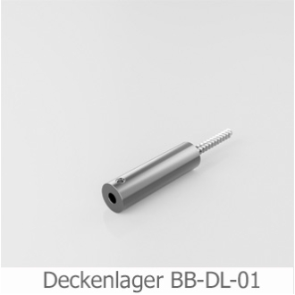 Deckenlager für Duschvorhangstange Edelstahl