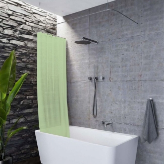 Duschvorhang Textil Easy mint, viele Größen, alle Sondermaße