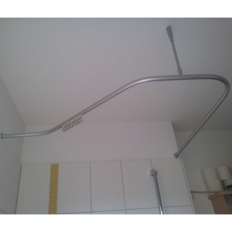 Duschvorhangstange Sondermaß aus Aluminium