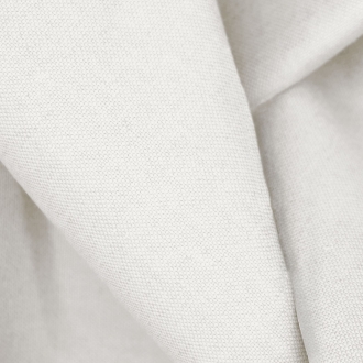 Duschvorhangstoff Textil Linolux Leinen/Baumwolle, wollweiß