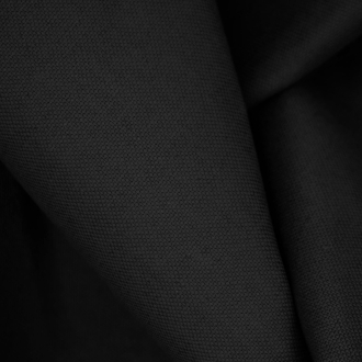 Duschvorhangstoff Textil Linolux Leinen/Baumwolle, schwarz Meterware 1,5m breit