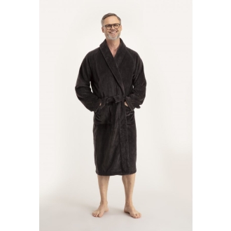 Bademantel Herren Torekov von Pelle Vävare in grey
