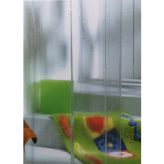 Duschvorhang transparent Vinyl Breite180x Höhe200cm