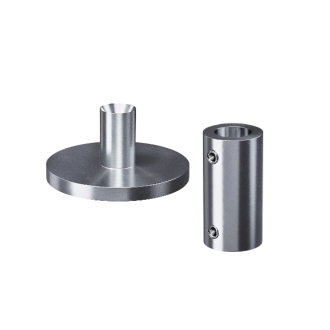 Wandrosette mit Wandlager zum Kleben und Bohren für 10mm Edelstahl