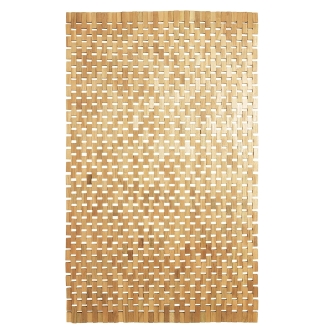 Teak Holz Badematte Light Brown