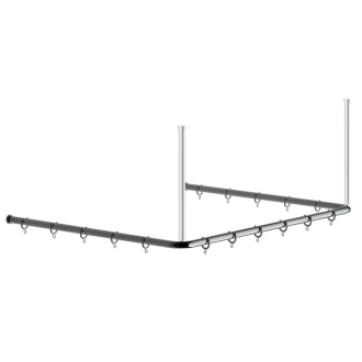 Duschvorhangstange U-Form von Erlau