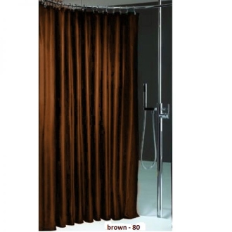 Textil Duschvorhangstoff Luxus Metallic Optik Brown Meterware 150cm Breite