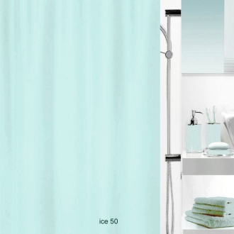 Textil Duschvorhangstoff Metallic Optik Ice Meterware 150cm Breite