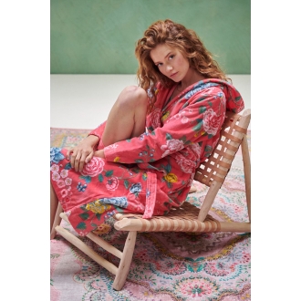 PIP Bademantel Evening in coral