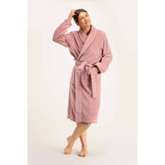 Bademantel Damen Torekov von Pelle Vävare in dusty pink