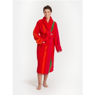Bademantel Damen Viken von Pelle Vävare in rot
