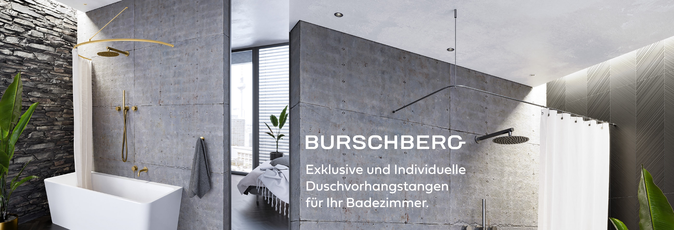 Feine Duschvorhangstangen aus Edelstahl für moderne Bäder