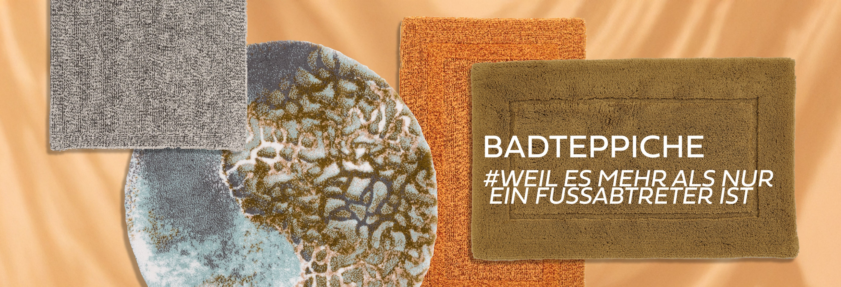 Feine Badtextilien-Handtücher und schöne Badteppiche